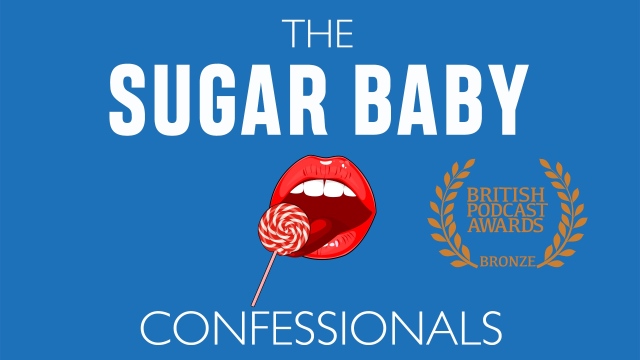 The Sugar Baby Confessionals logo with bronze laurel